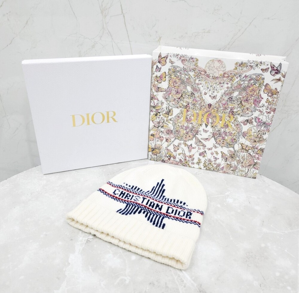 [럭스유] 디올 알프스 버터플라이 비니 울 캐시미어 41DAL700I030