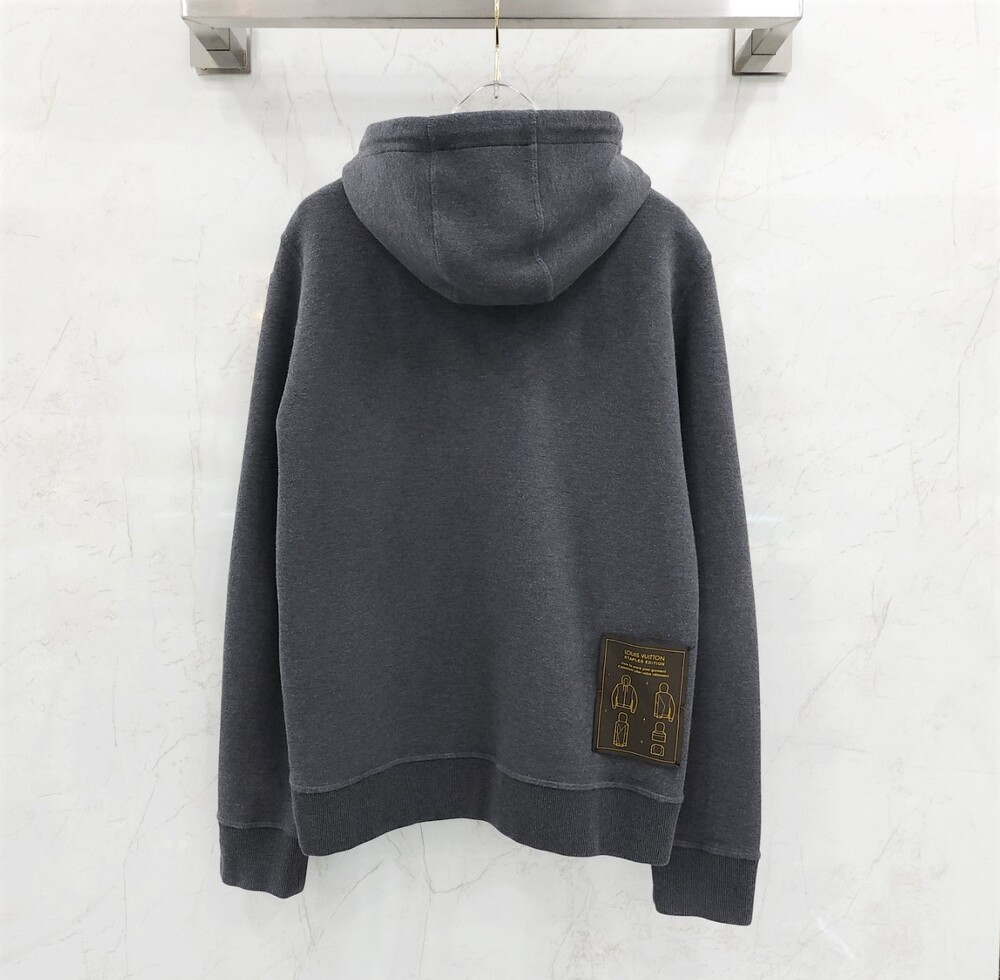 [럭스유] M / 루이비통 더블페이스 트래블 핀 후드 집업