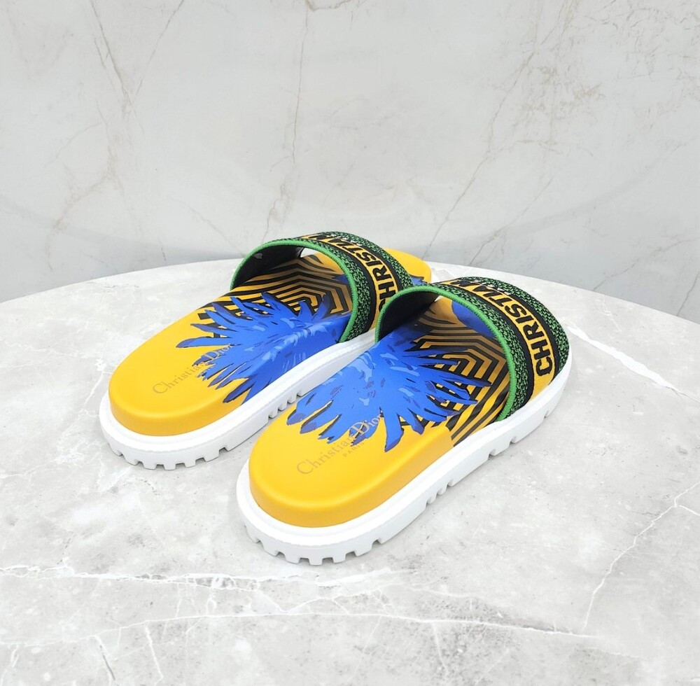 [럭스유] (새상품) 39 / 디올 디웨이 슬라이드 슬리퍼