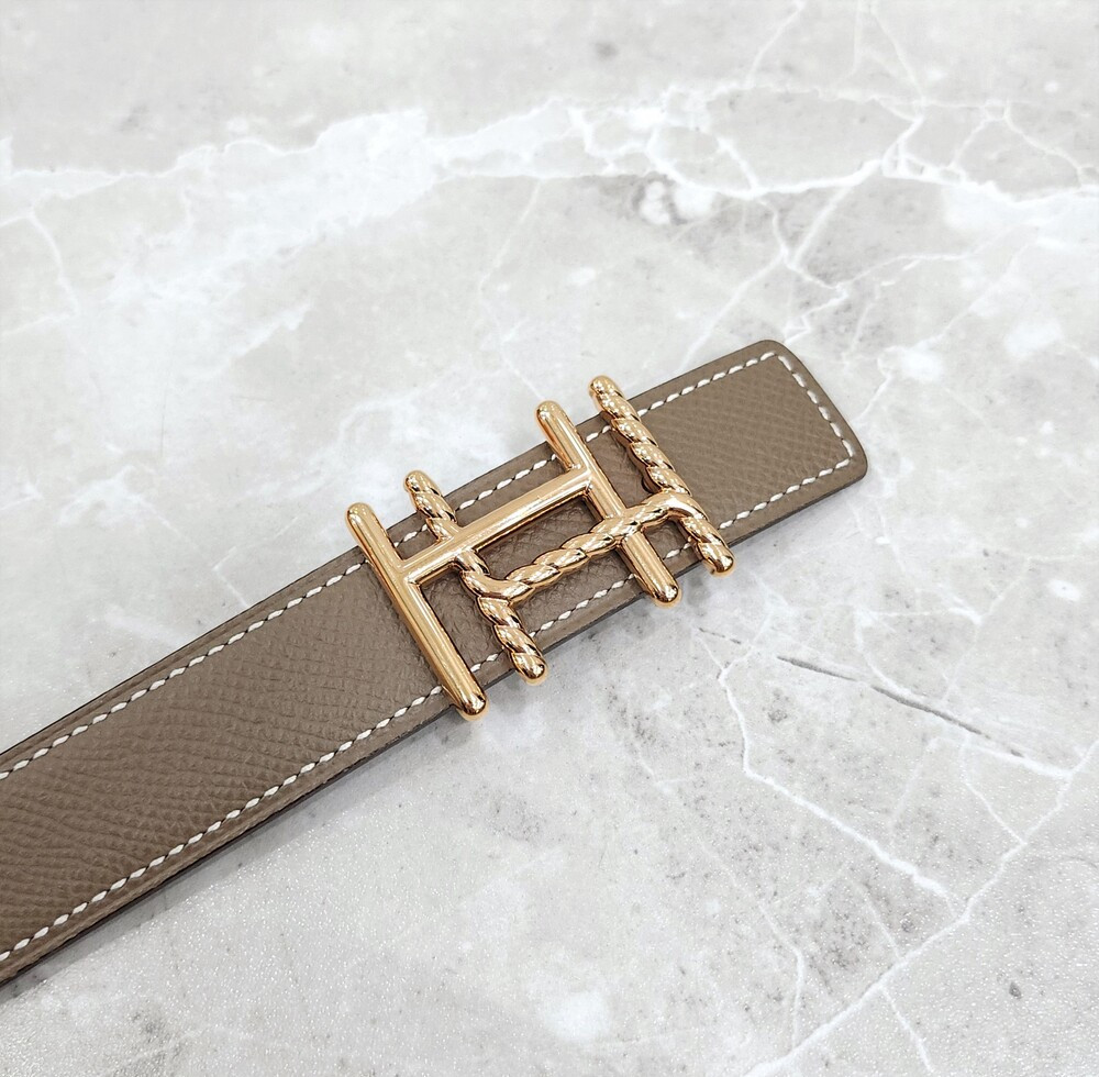 [럭스유] (새상품) 에르메스 H au Carre Twist 리버서블 벨트 70