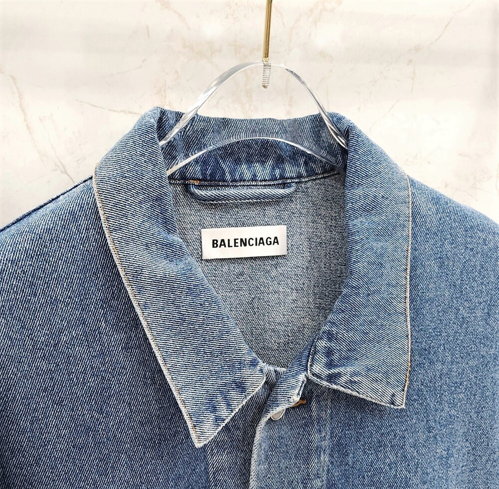 [럭스유] 36 / 발렌시아가 백로고 데님 자켓