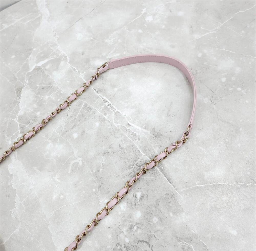 [럭스유] 샤넬 핑크 트렌디CC 램스킨 체인 숄더백 스몰 금장 31번대 A92236