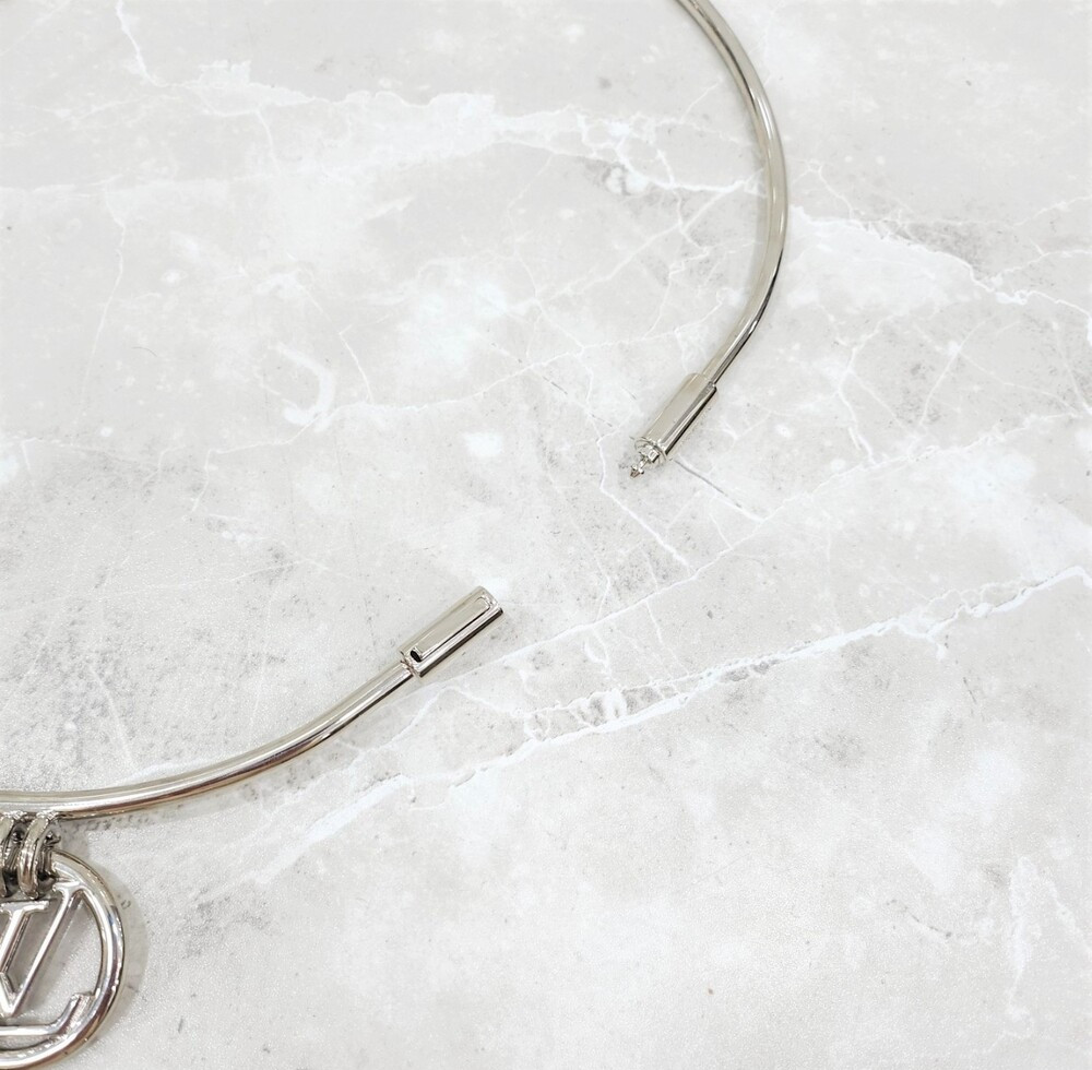 [럭스유] (새상품) M / 루이비통 한정판 실버 서클 참 링 벨트