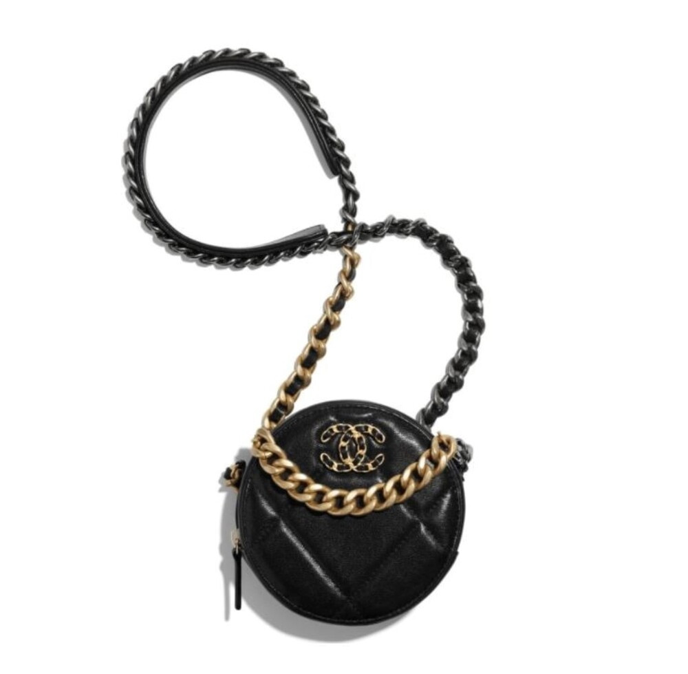 [럭스유] 샤넬 19 동그리 체인 미니 크로스백 30번대 AP0945