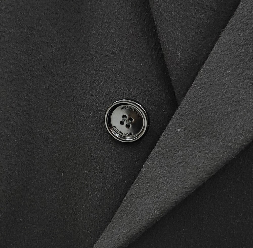 [럭스유] 46 / 디올 로고 패치 캐시미어 롱 코트 533C348M3225