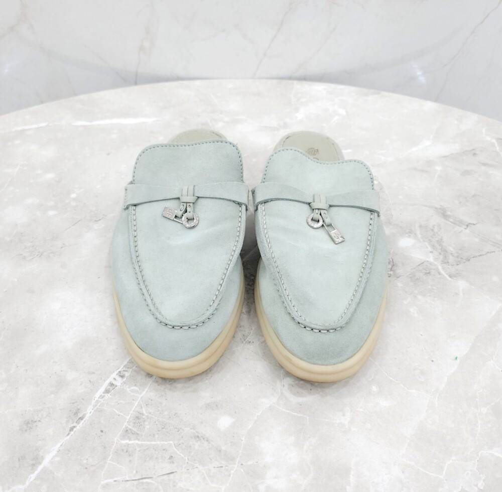 [럭스유] 36.5 / 로로피아나 바부슈 참스 썸머워크 뮬