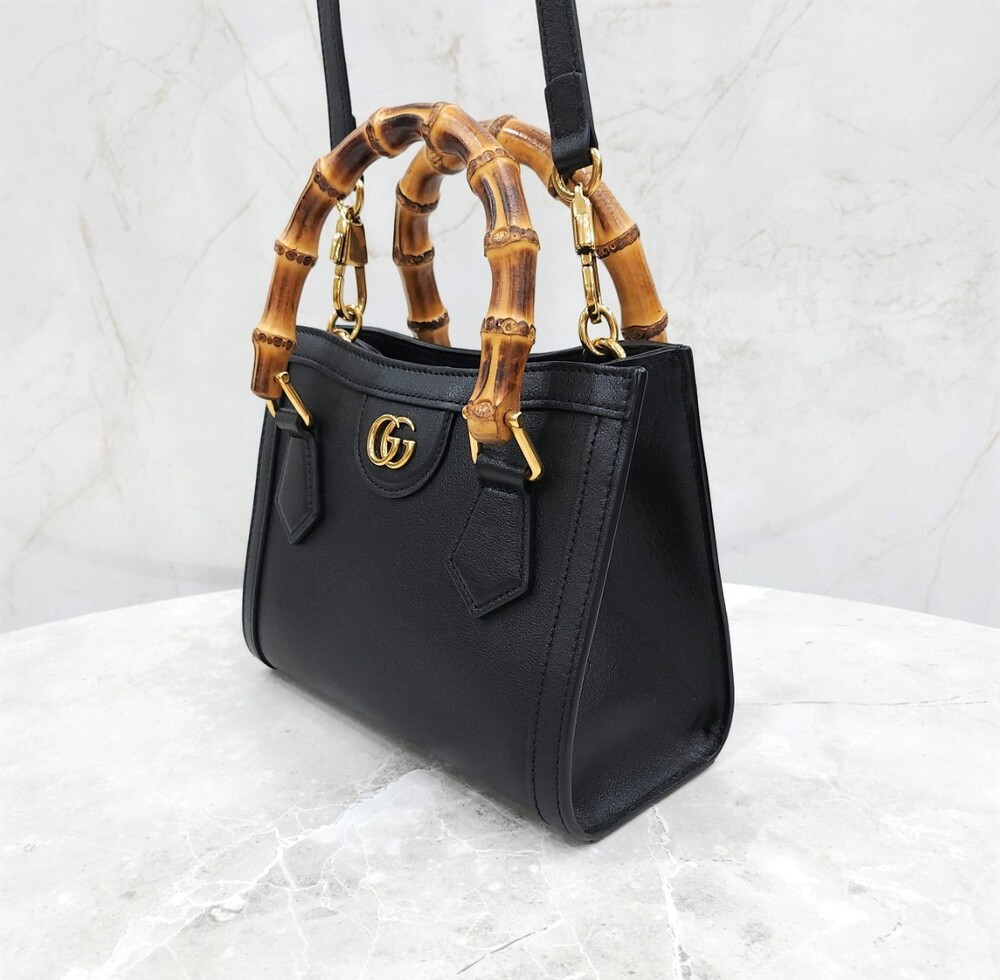 [럭스유] 구찌 다이애나 뱀부 미니 토트 숄더백 655661