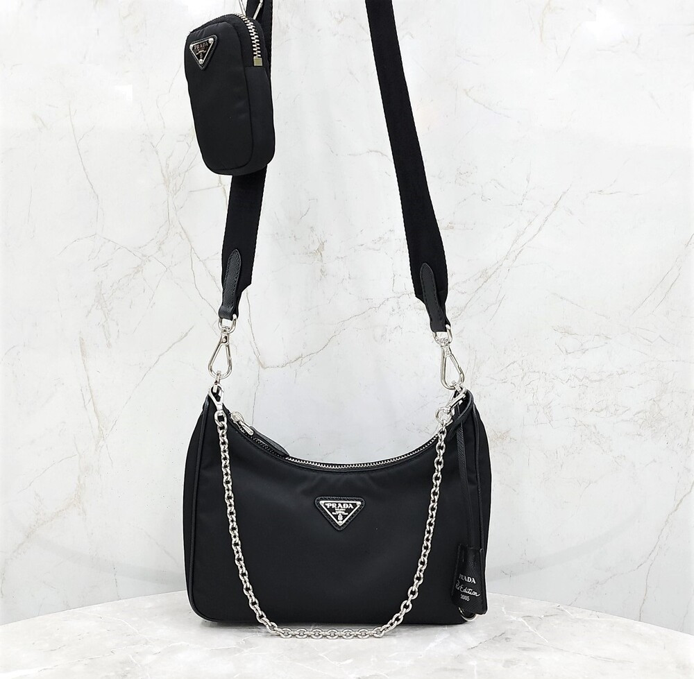 [럭스유] 프라다 리에디션 2005 리나일론 숄더 크로스백 1BH204