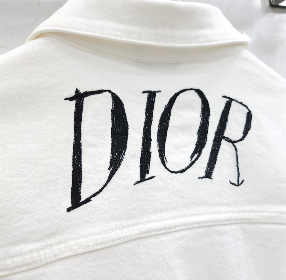 [럭스유] 52 / 디올 알렉스폭스턴 화이트 백로고 데님 자켓 013D483AY979