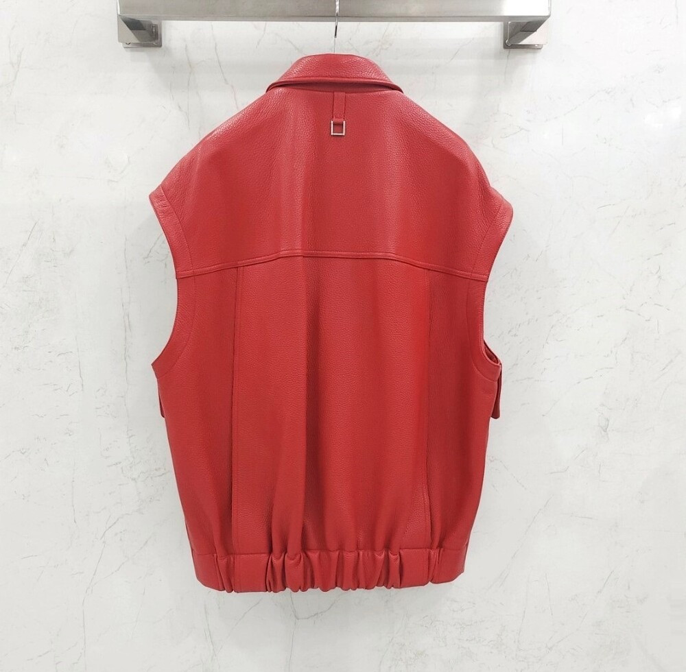 [럭스유] 46 / 우영미 디어 레더 베스트 조끼