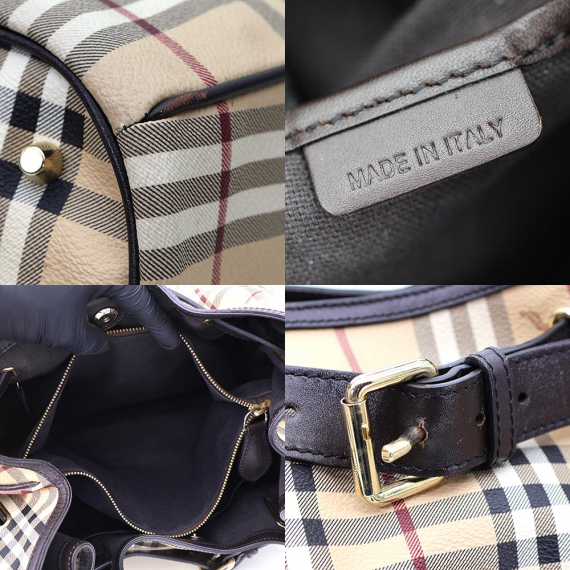 Burberry(버버리) 3805009 PVC 헤이마켓 체크 WALDEN 월든 호보 숄더백