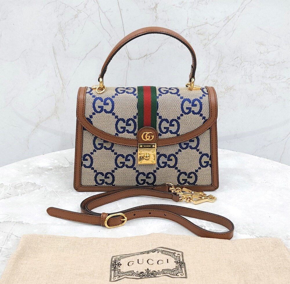 [럭스유] 구찌 GG 삼선 탑핸들 백 스몰