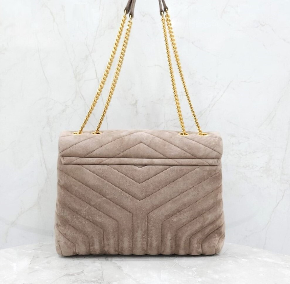 [럭스유] 생로랑 스웨이드 루루 체인백 미디움 574946