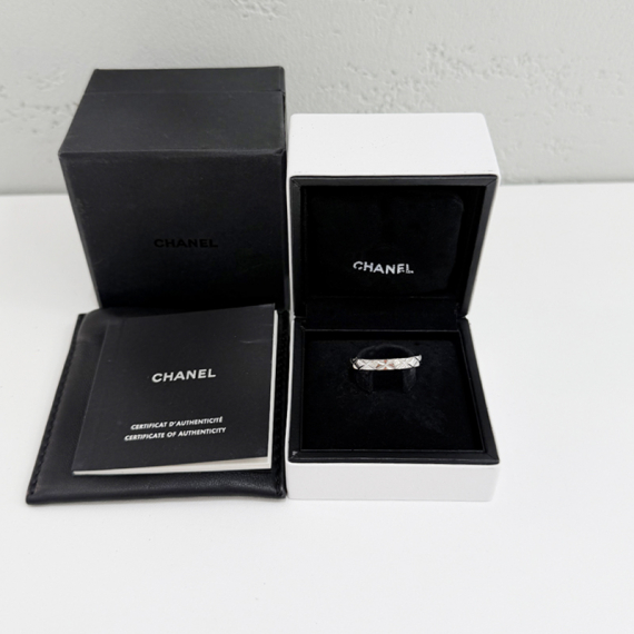샤넬 코코크러쉬 플래티늄 링 반지 60호 J1648 전시상품급