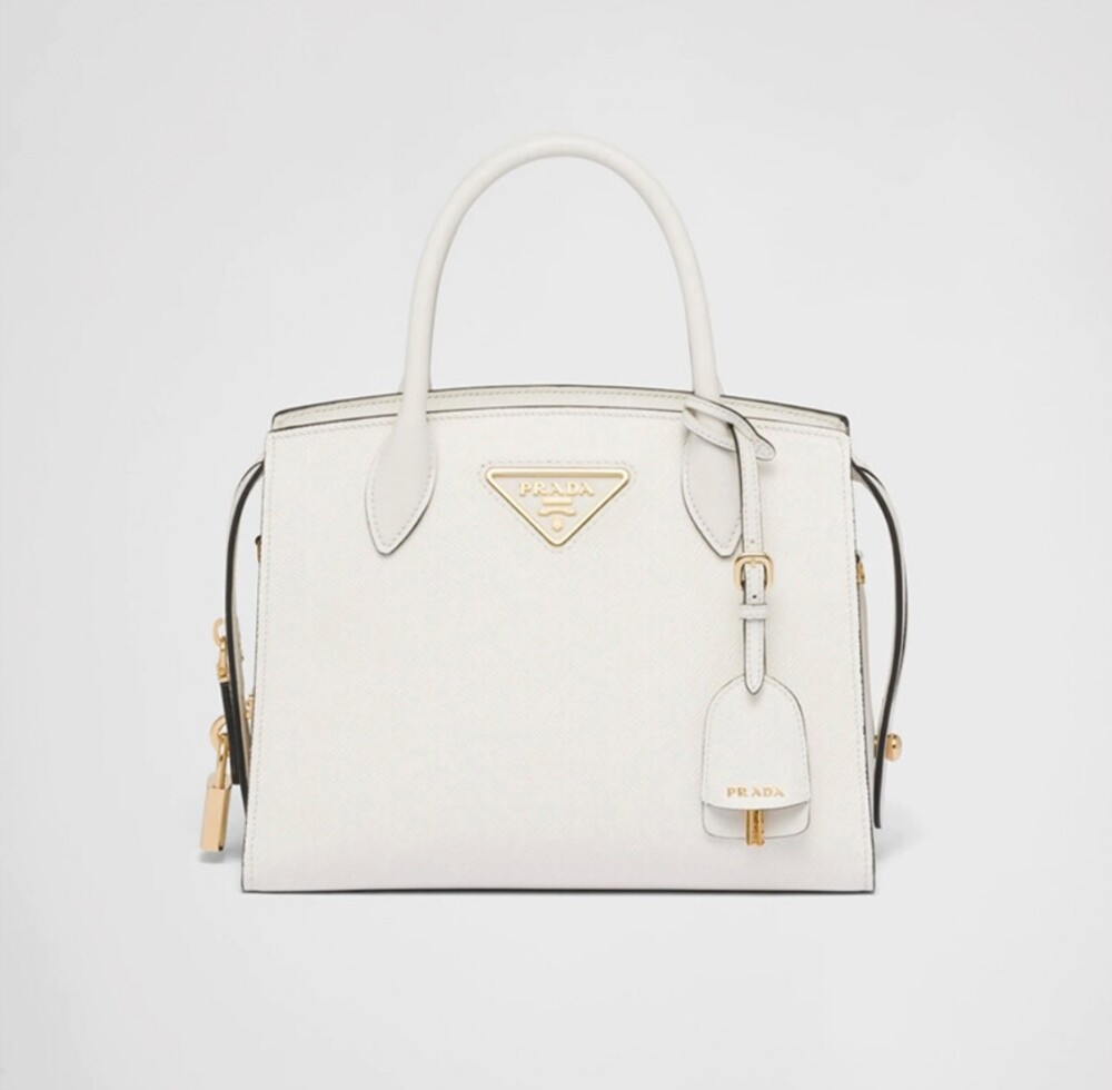 [럭스유] (새상품) 프라다 크리스틴 사피아노 탑핸들 백 1BA372