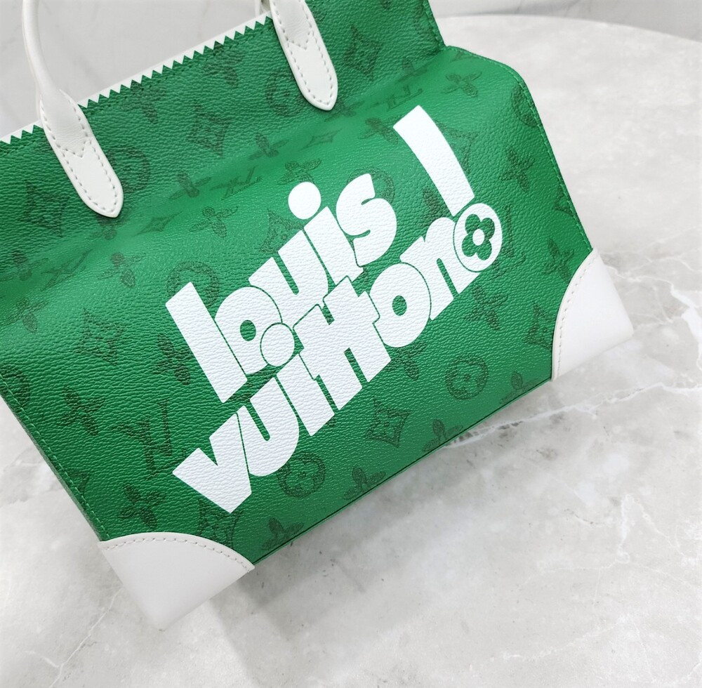 [럭스유] 루이비통 리터 백 그린 빈티지 모노그램 M80815