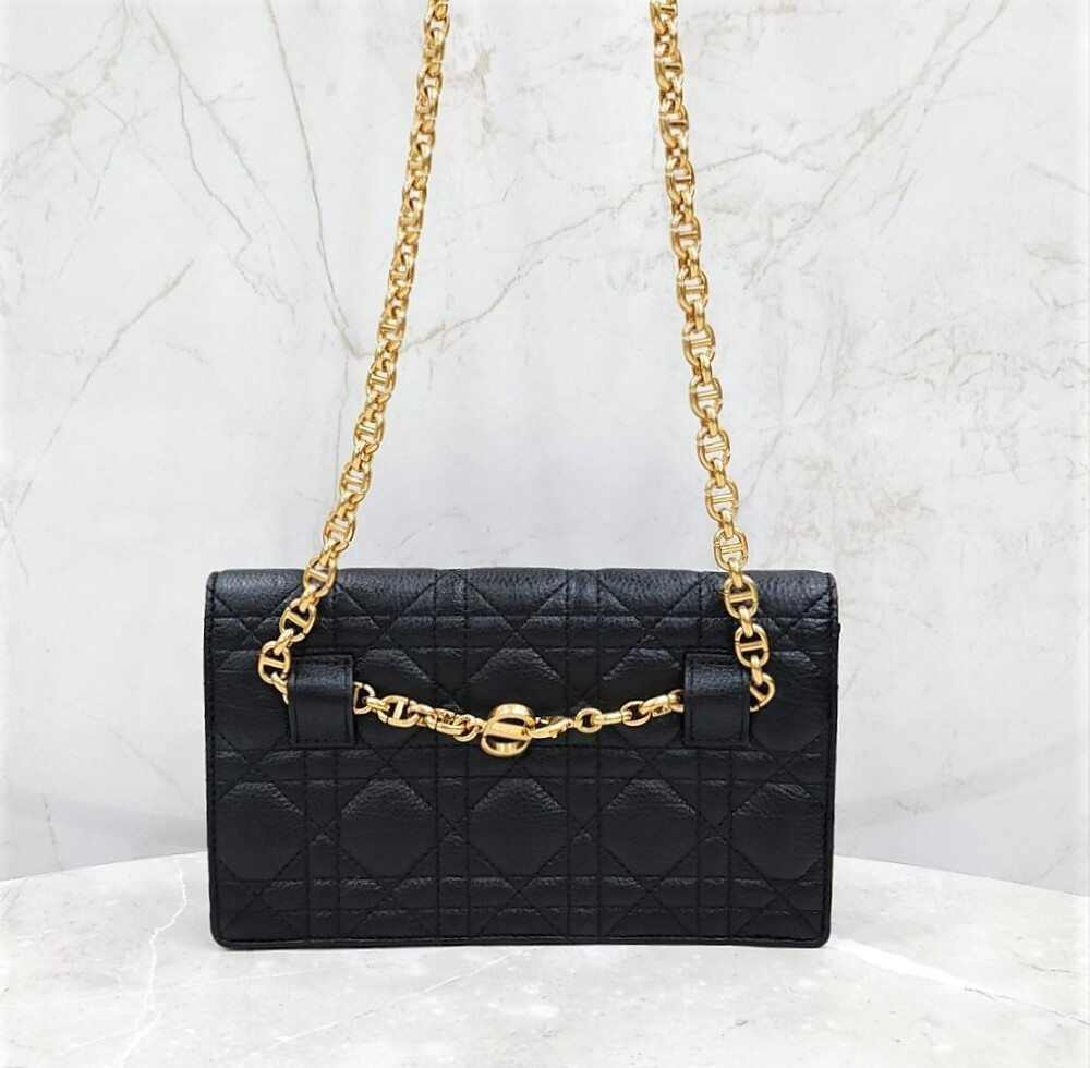 [럭스유] 디올 블랙 카로 파우치 체인백 S5091UWHC