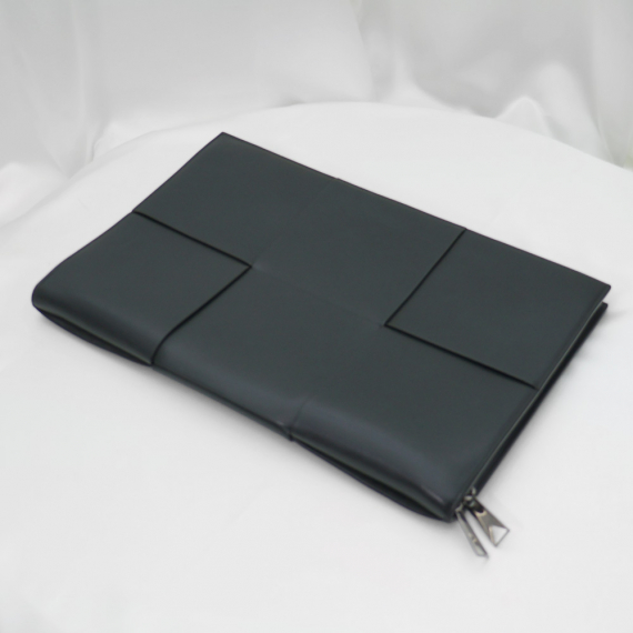 Bottega Veneta(보테가베네타) 680169 블랙 인트레치아토 위빙 아르코 도큐먼트 케이스 클러치