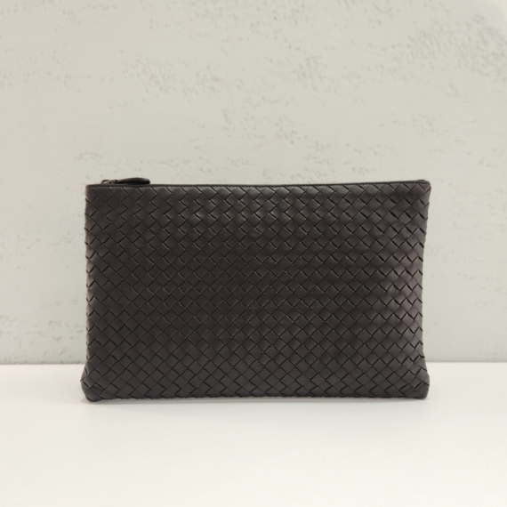 보테가베네타 인트레치아토 다크브라운 클러치백 522430