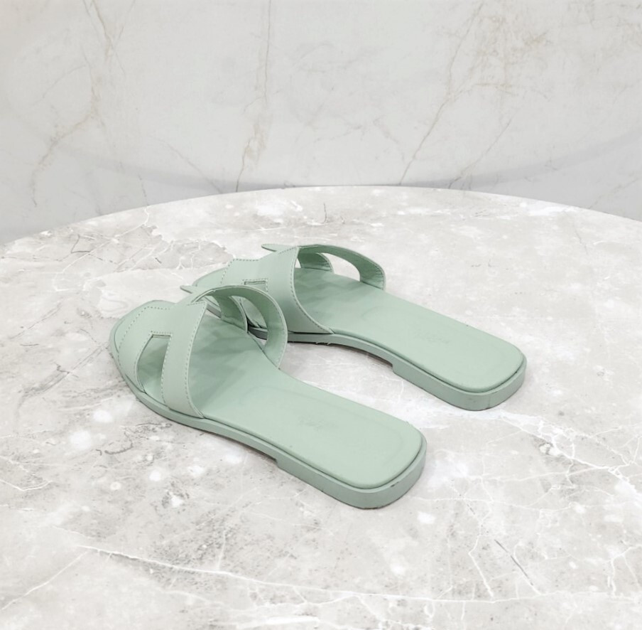 [럭스유] 37 / 에르메스 민트 오란 샌들 슬리퍼