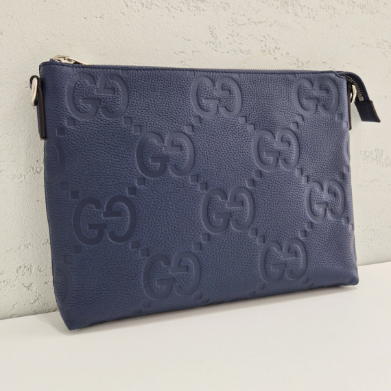 구찌 GG 점보 네이비 클러치 크로스백 696009
