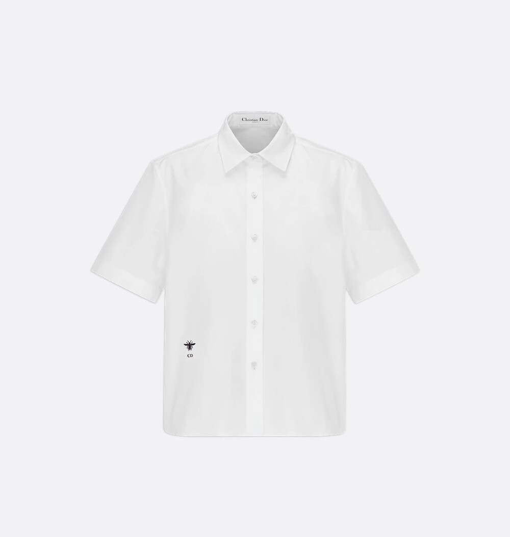 [럭스유] 34 / 디올 크롭 버튼 업 블라우스 111B61A3356