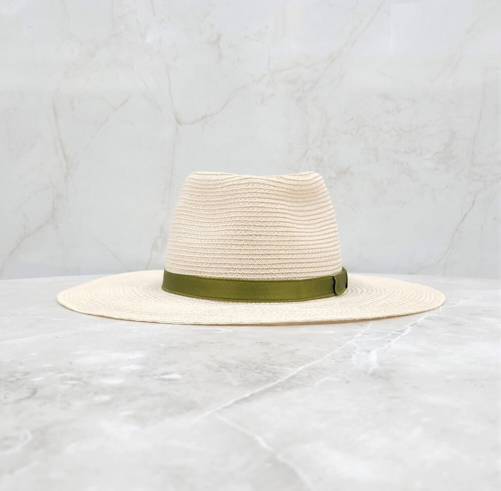 [럭스유] 샤넬 CC 로고 리본 라피아 버킷햇 S