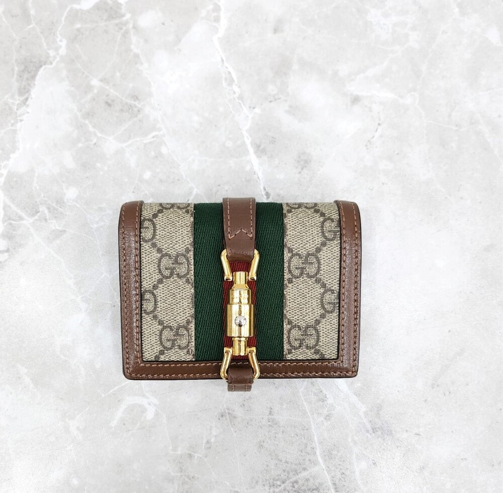 [럭스유] 구찌 GG 재키 1961 여성 카드 반지갑 645536