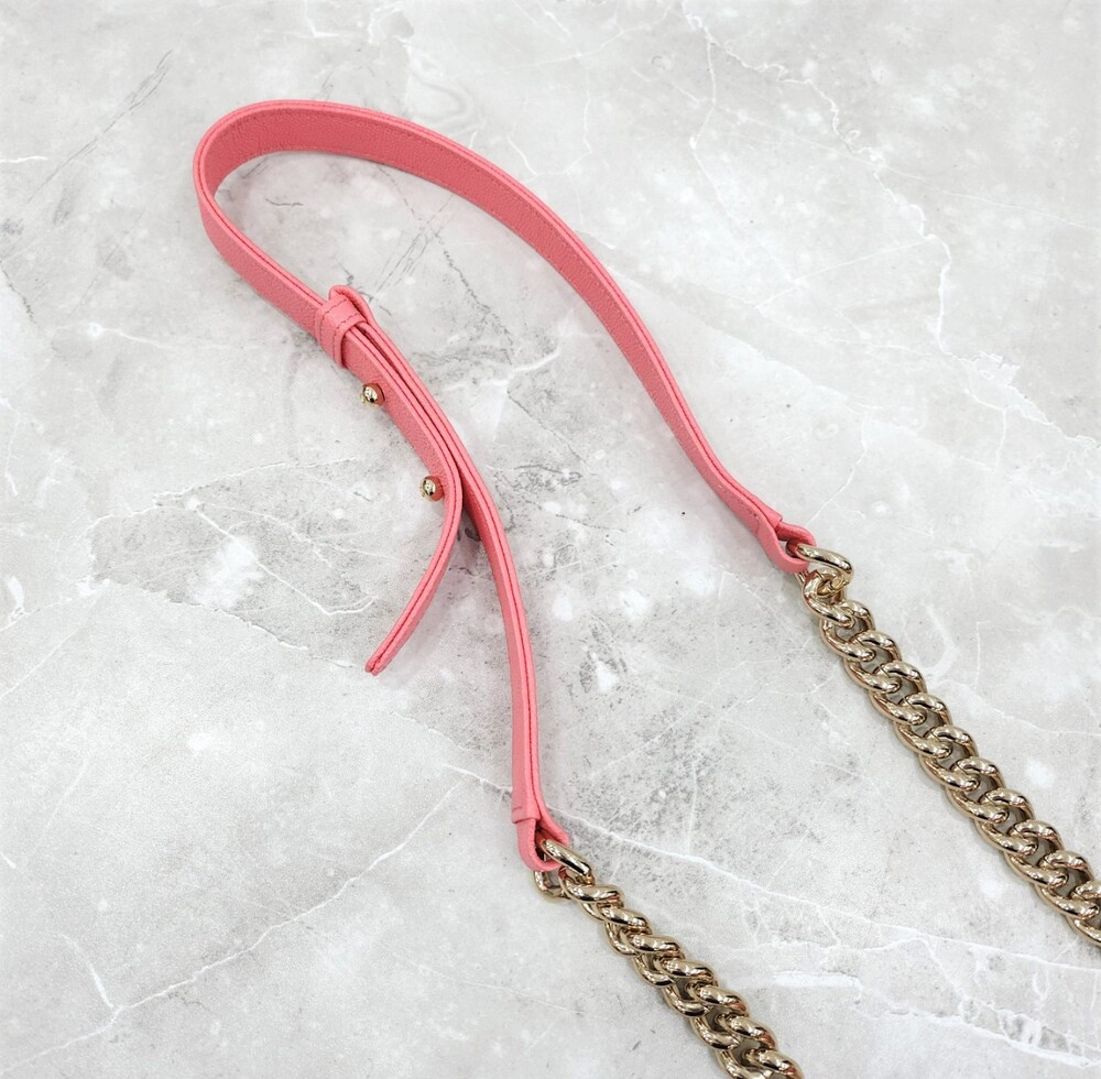 [럭스유] 샤넬 쉐브론 보이백 스몰 캐비어 핑크 금장 신형내장칩