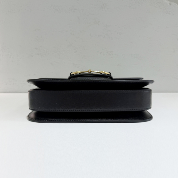 구찌 홀스빗 1955 미디엄 숄더백 블랙 602204