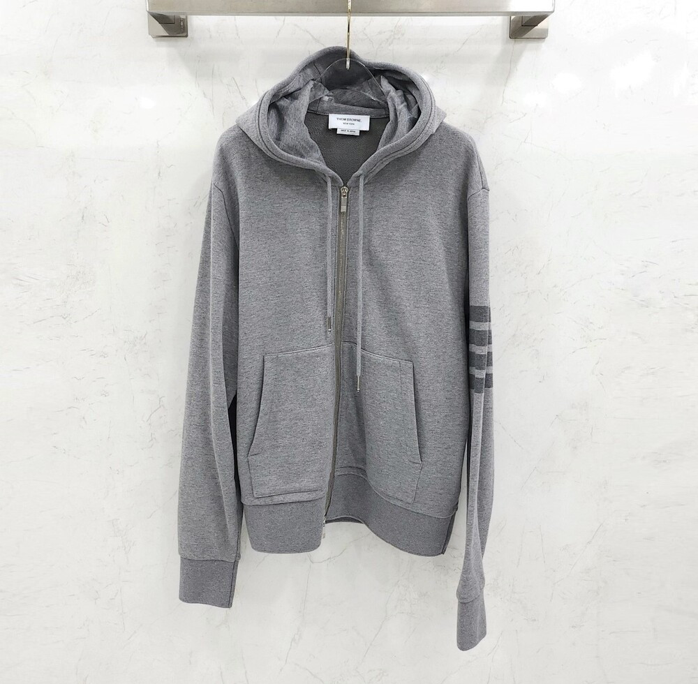 [럭스유] (새상품) 3 / 톰브라운 사선완장 클래식 후드 집업 MJT249A