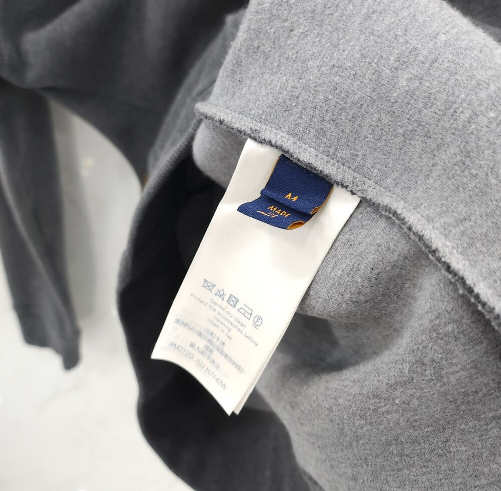 [럭스유] M / 루이비통 더블페이스 트래블 핀 후드 집업