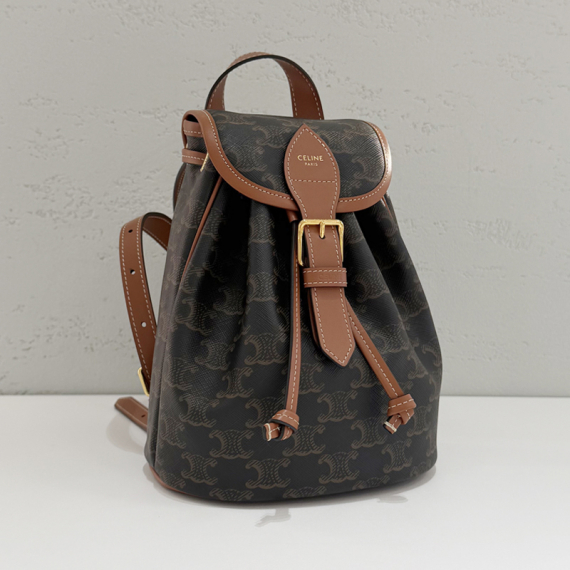 셀린느 트리옹프 캔버스 미니 풀코 백팩 전시상품급 197662CAS