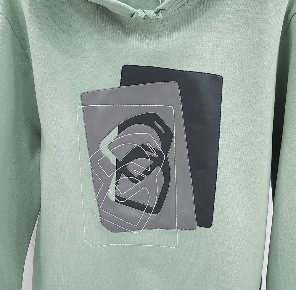 [럭스유] (새상품) M / 에르메스 가죽 디테일 장식 후드 H367800HA