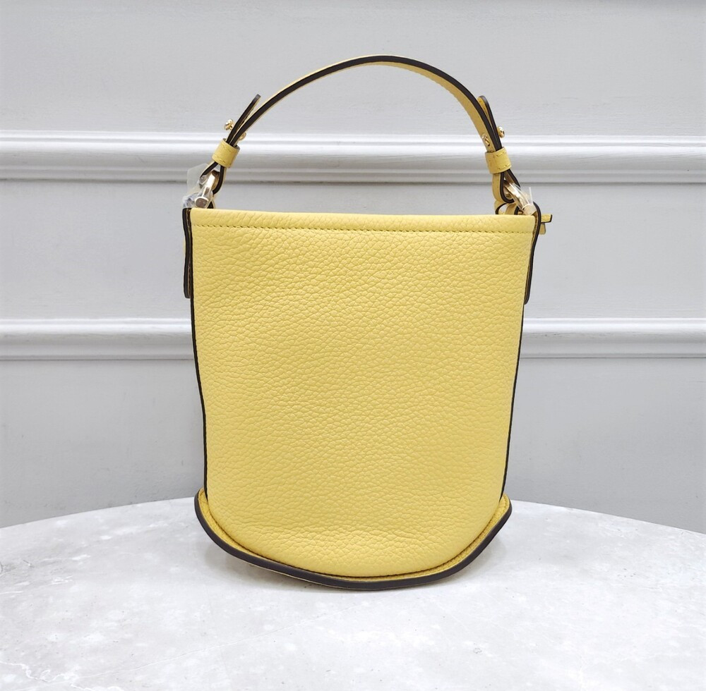 [럭스유] 델보 핀 미니 버킷백 옐로우