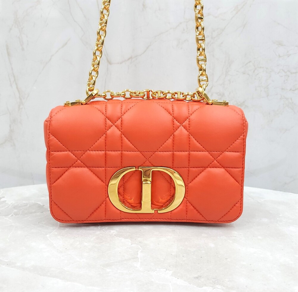 [럭스유] 디올 카로백 스몰 오렌지 금장