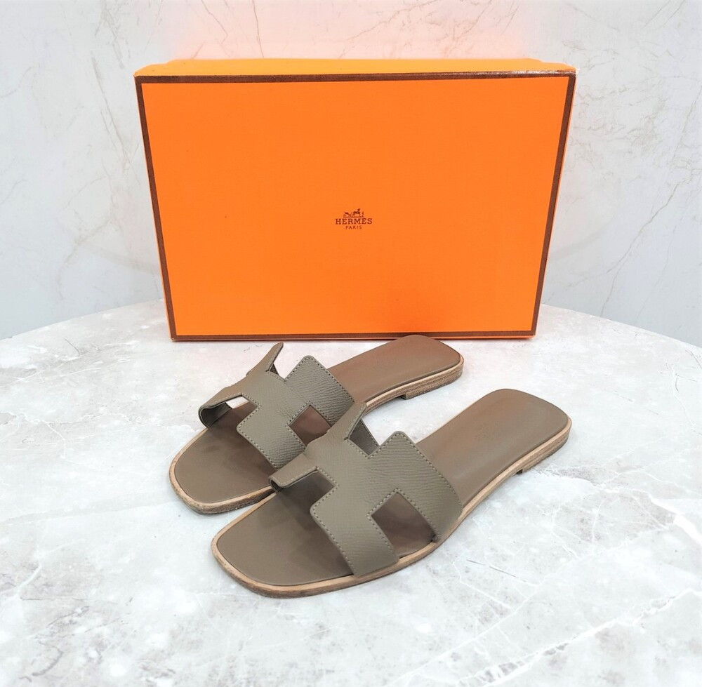 [럭스유] 38.5 / 에르메스 에토프 오란 샌들 슬리퍼