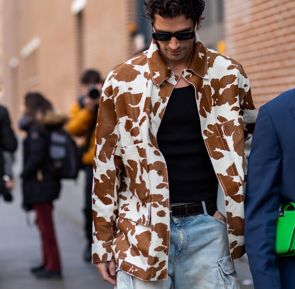 [럭스유] 50 / 펜디 송치 레더 자켓