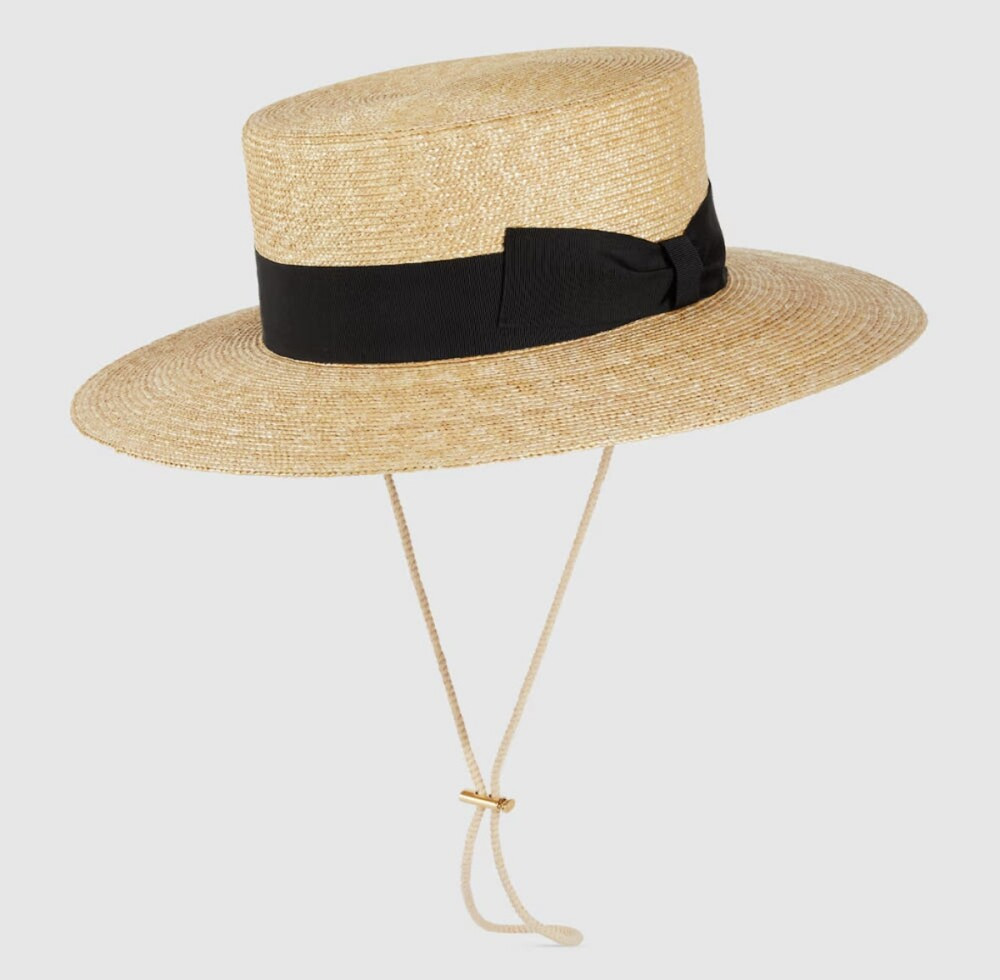 [럭스유] (새상품) 구찌 G 스트로우 보터 햇 베이지 696869