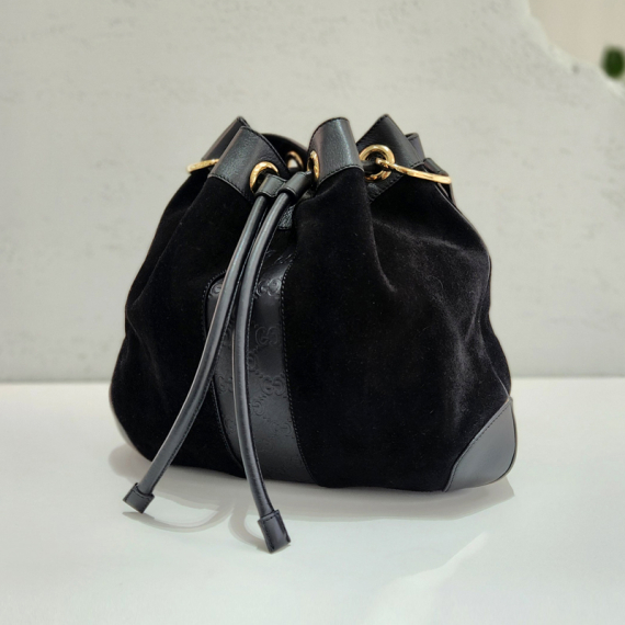 구찌 스웨이드 버킷 숄더백 272374