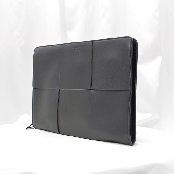Bottega Veneta(보테가베네타) 608602 차콜 인트레치아토 위빙 아르코 도큐먼트 케이스 클러치