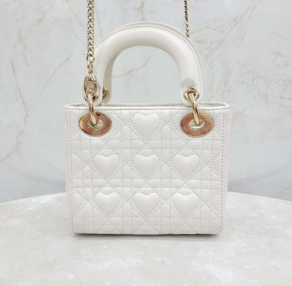 [럭스유] 디올 레이디디올 미니 백 라떼 까나쥬