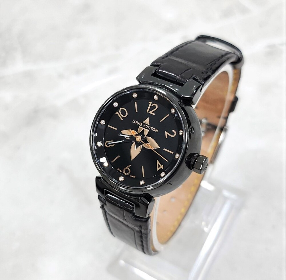 [럭스유] 루이비통 땅부르 다이아 플라워 쿼츠 시계