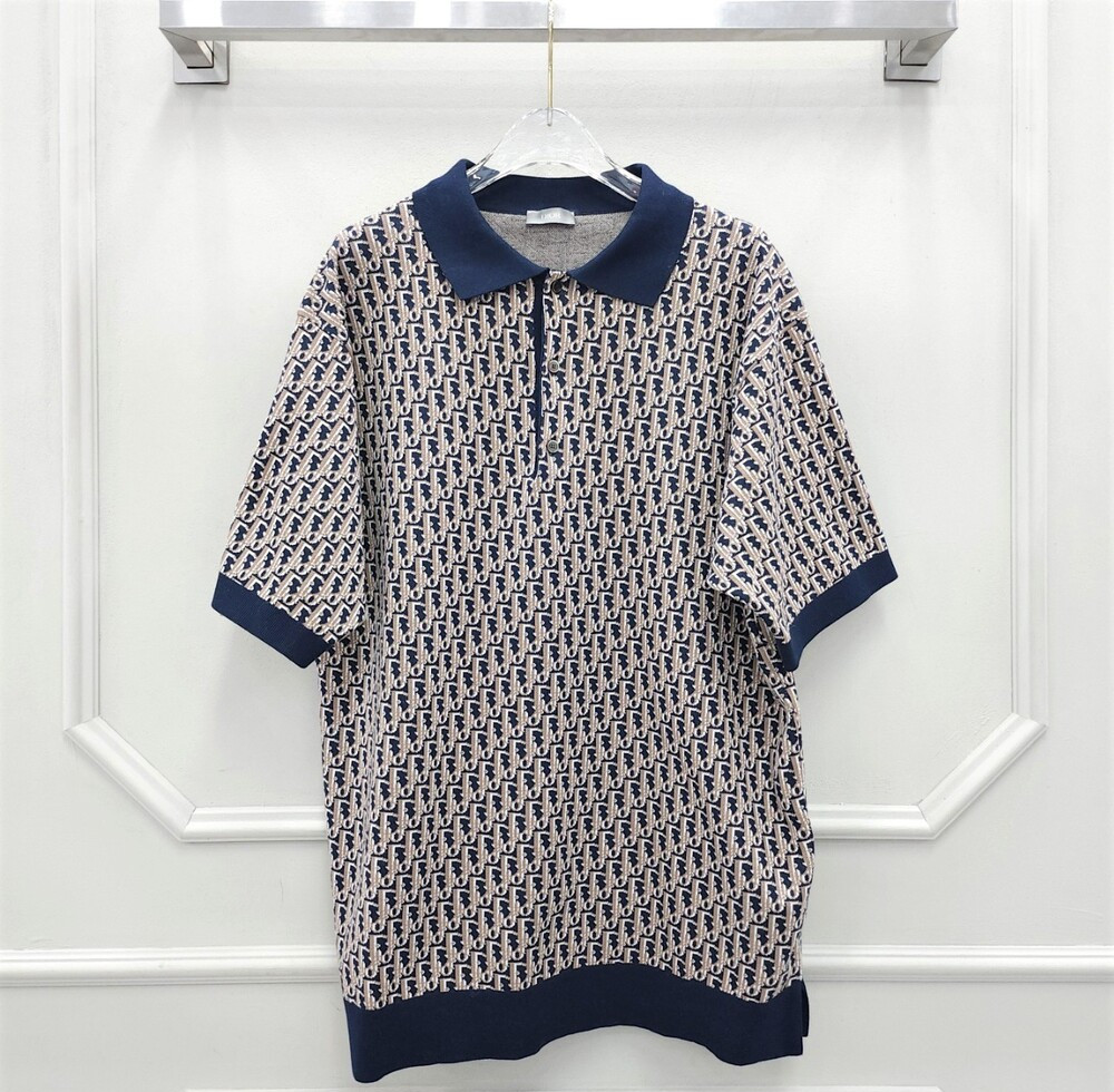 [럭스유] L / 디올 오블리크 폴로 셔츠