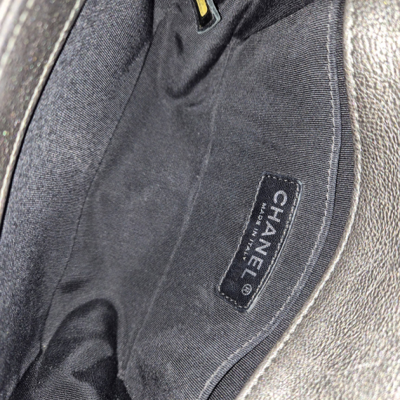 샤넬 한정판 보이백 스몰 빈티지은장 숄더백