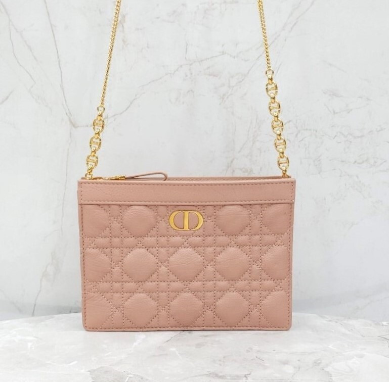 [럭스유] 디올 카로 까나쥬 파우치 체인백 핑크 S5106UWHC