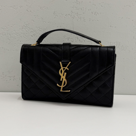 생로랑 퀄팅 스몰 엔벨로프 금장 체인 크로스백 600195