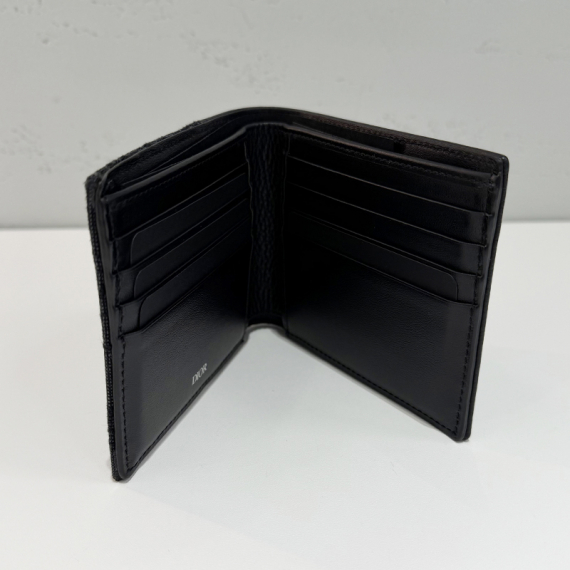 디올 오블리크 새들 반지갑 블렉 25년 2ADBH076YKS-H03E