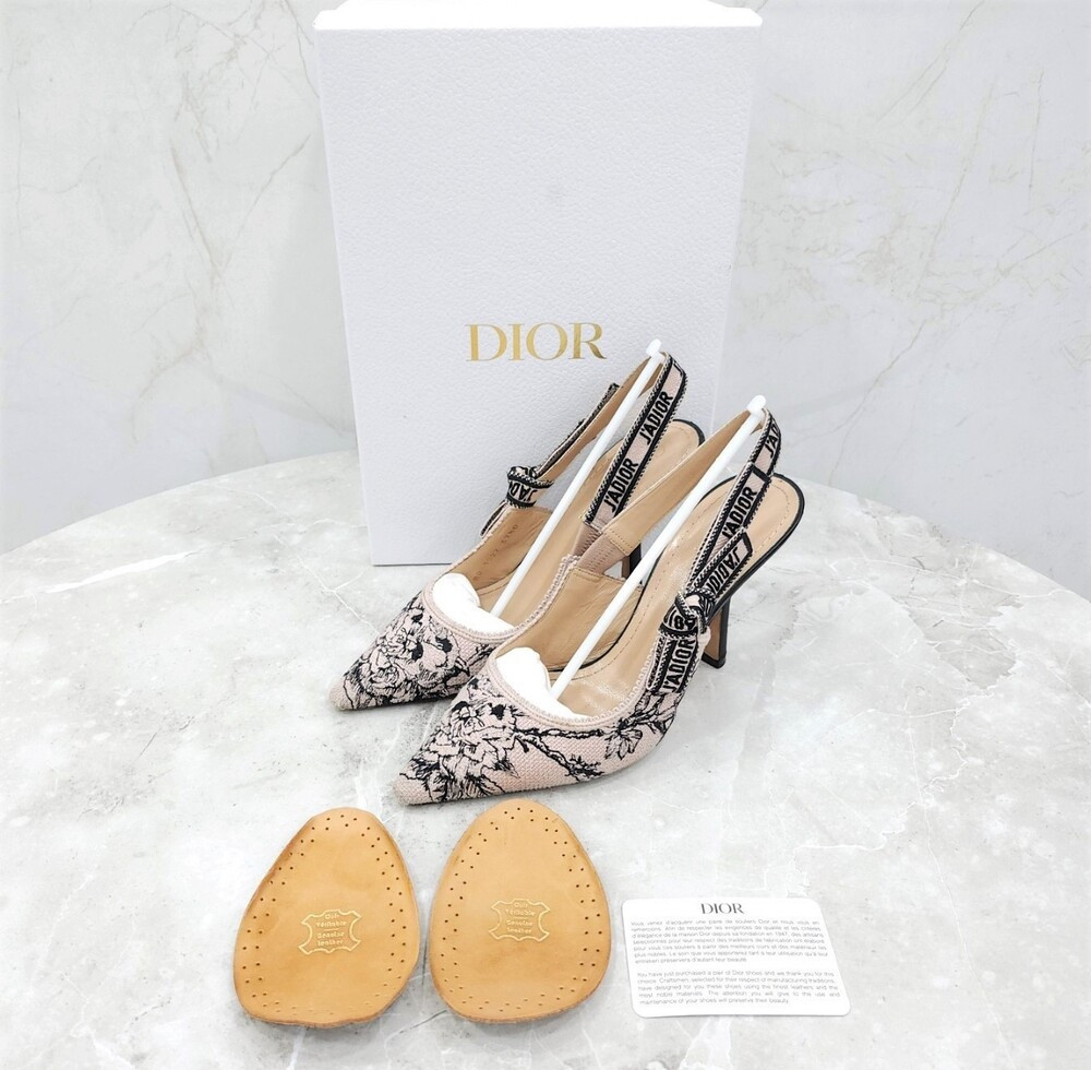 [럭스유] 37 / 디올 자디올 슬링백 펌프스 힐