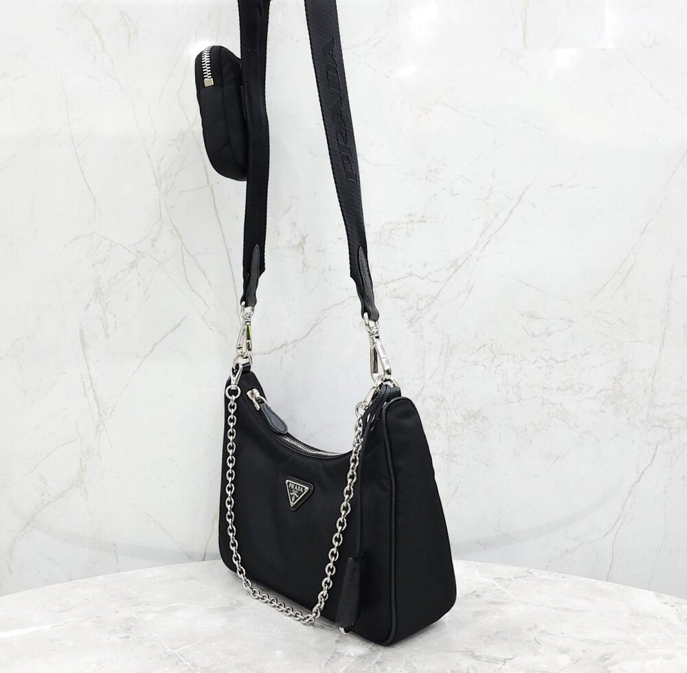 [럭스유] 프라다 리에디션 2005 리나일론 숄더 크로스백 1BH204